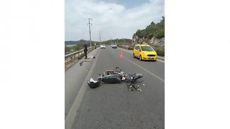 Bodrumda trafik kazası: 1 yaralı