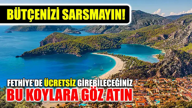 Bütçenizi sarsmayın! Fethiye'de ücretsiz girebileceğiniz bu koylara göz atın