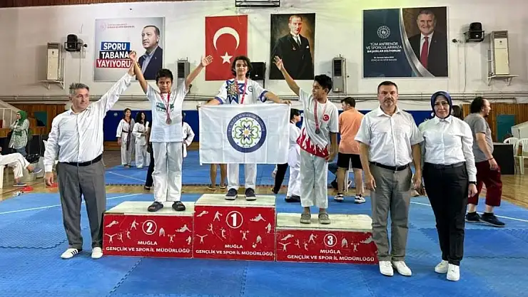Büyükşehir tekvandocuları Muğla şampiyonu oldu