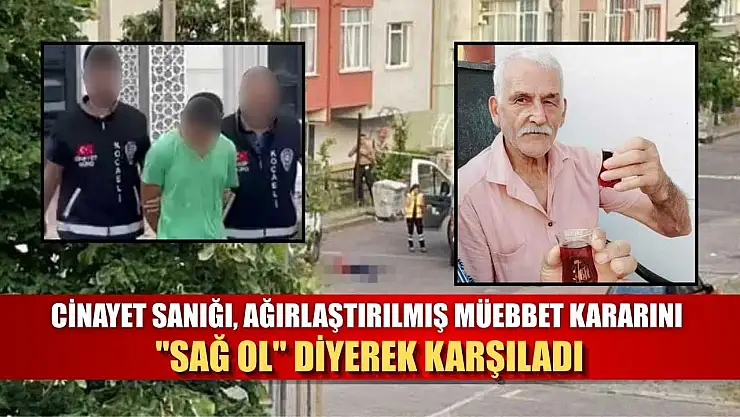 Cinayet sanığı, ağırlaştırılmış müebbet kararını 'Sağ ol' diyerek karşıladı