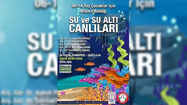 Çocuk Bilim Parkında Su ve Su Altı Canlıları Bilim Etkinliği