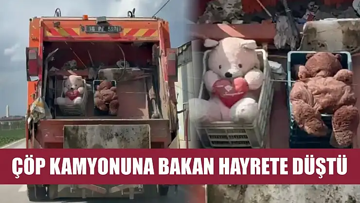 Çöp kamyonuna bakan hayrete düştü