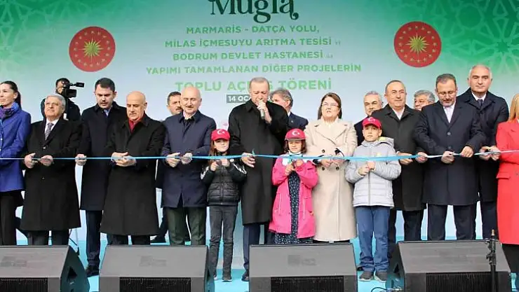 CUMHURBAŞKANI ERDOĞAN, MUĞLA'DA KONUŞTU