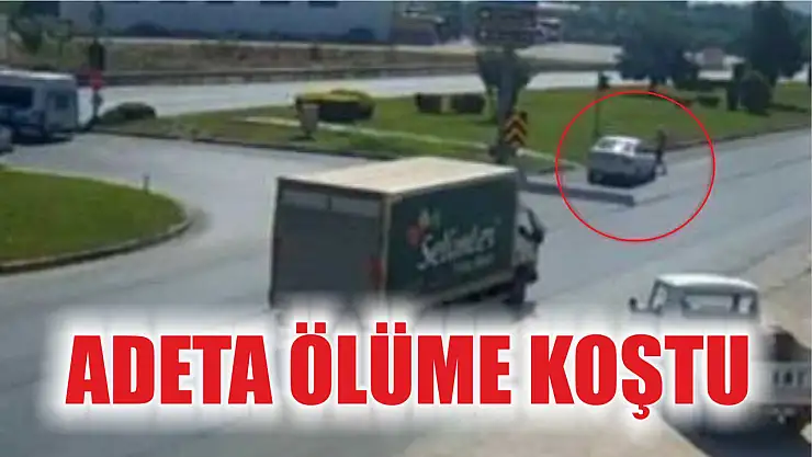 D-400 Karayolu'nda adeta ölüme koştu