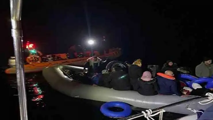 Datça açıklarında 35 göçmen yakalandı