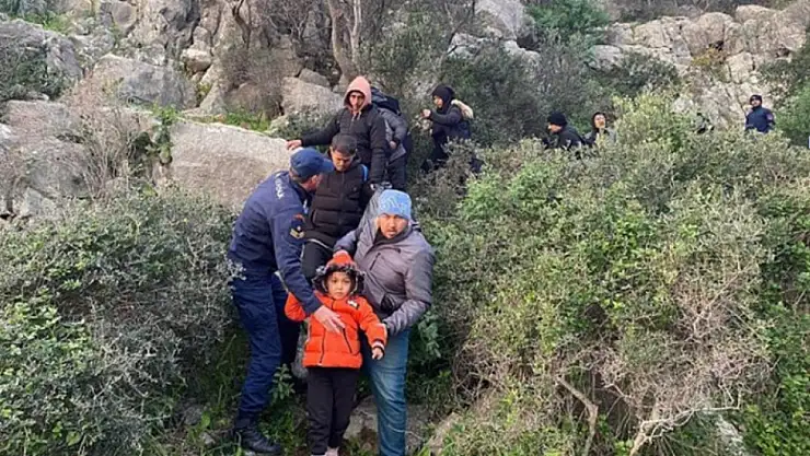 Datça'da 21 düzensiz göçmen yakalandı