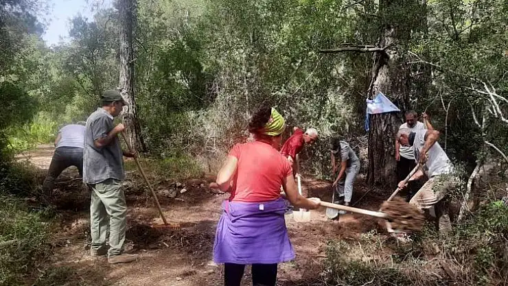 Datça'da Hızırşah Sarnıcı içi ve etrafı temizlendi