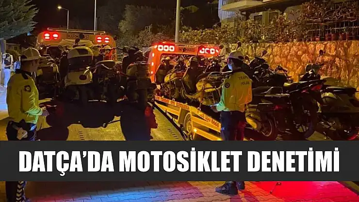 Datça'da motosiklet denetimi