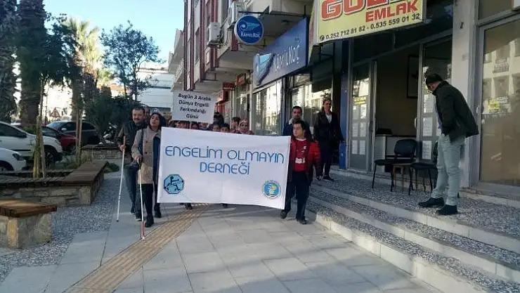 Datçalılar engellere dikkat çekmek için yürüdü