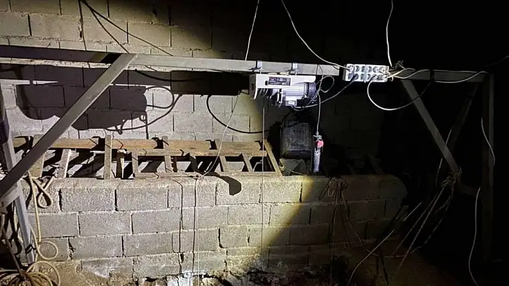 Define operasyonu! 40 metre derinlikte kuyu açıp, asansör sistemi kurmuşlar