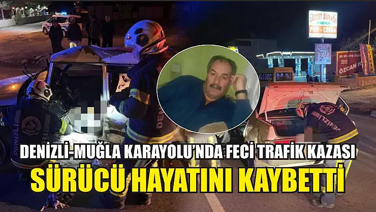 Denizli-Muğla Karayolu'nda Feci Trafik Kazası: Sürücü Hayatını Kaybetti