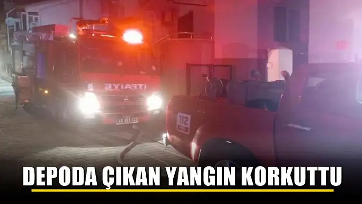 Depoda çıkan yangın korkuttu