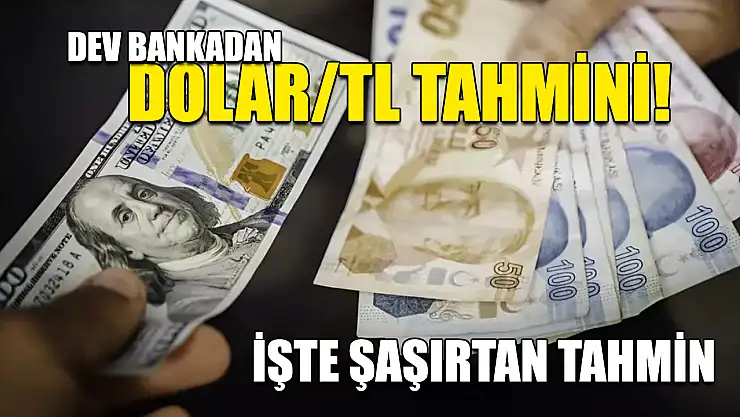 Dev bankadan Dolar/TL tahmini! İşte şaşırtan tahmin