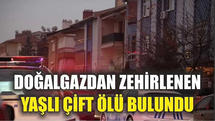 Doğalgazdan zehirlenen yaşlı çift ölü bulundu