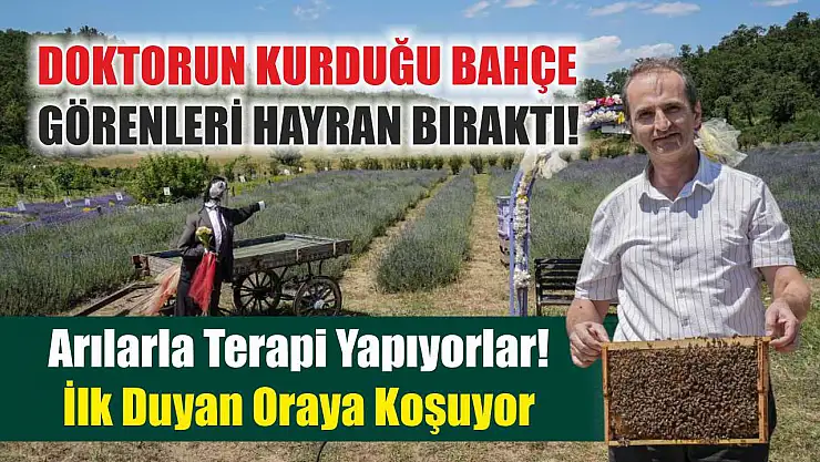 Doktorun kurduğu bahçe görenleri hayran bıraktı!