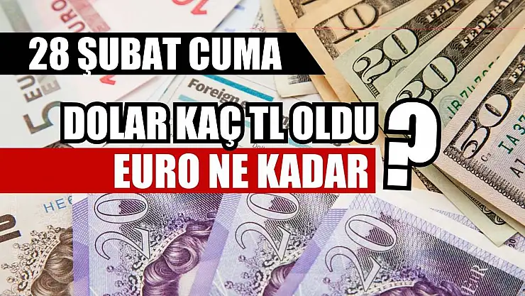 Dolar kaç TL oldu, Euro ne kadar? 28 Şubat Cuma