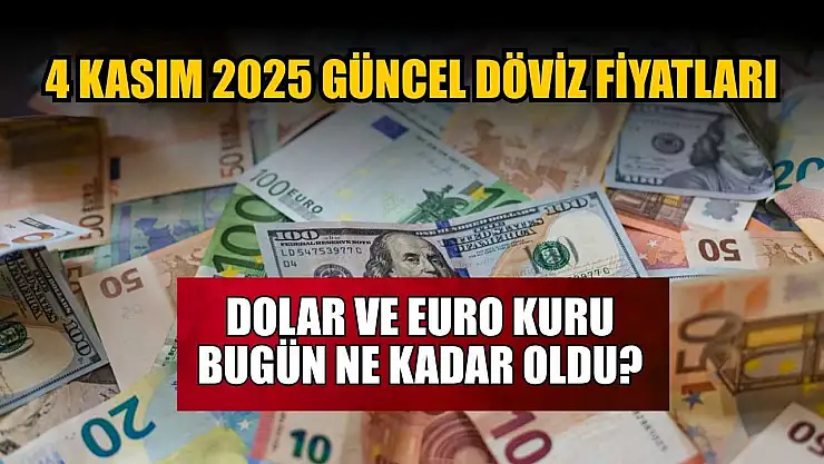 Dolar ve Euro kuru bugün ne kadar oldu?  4 Kasım 2025 güncel döviz fiyatları