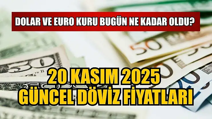 Dolar ve Euro kuru bugün ne kadar oldu?  20 Kasım 2025 güncel döviz fiyatları