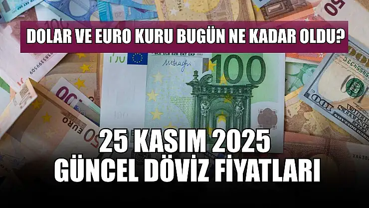 Dolar ve Euro kuru bugün ne kadar oldu?  25 Kasım 2025 güncel döviz fiyatları