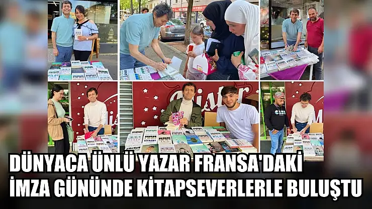 Dünyaca ünlü yazar Fransa'daki imza gününde kitapseverlerle buluştu