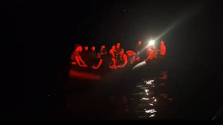 Düzensiz göçmen kurtarıldı