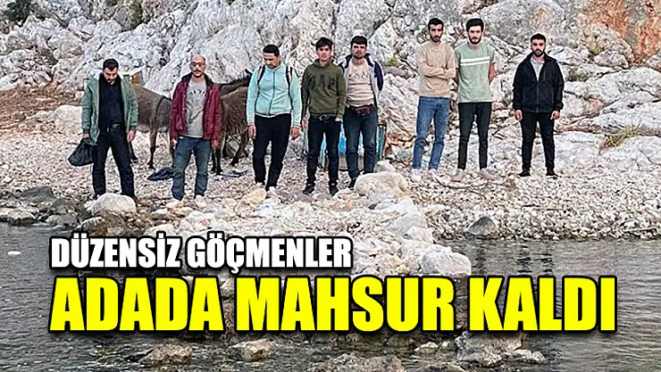 Düzensiz Göçmenler Adada Mahsur Kaldı