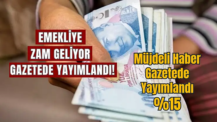 Emekliye zam geliyor! Müjdeli haber gazetede yayımlandı