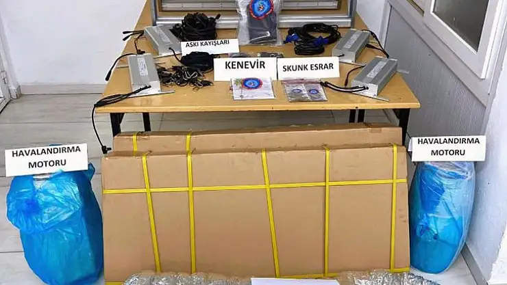 EVİNDE UYUŞTURUCU İMAL DÜZENEĞİ KURMUŞ