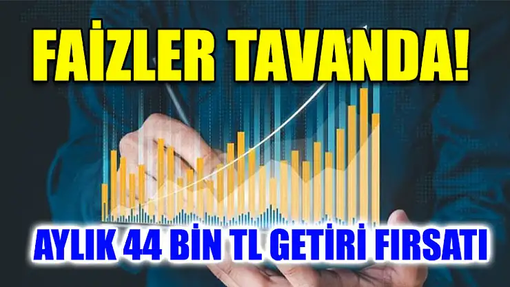 Faizler tavanda! Aylık 44 bin TL getiri fırsatı