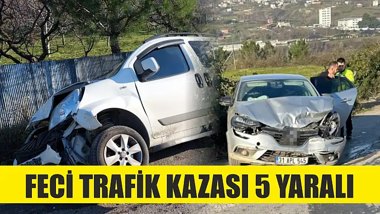 Feci trafik kazası 5 yaralı