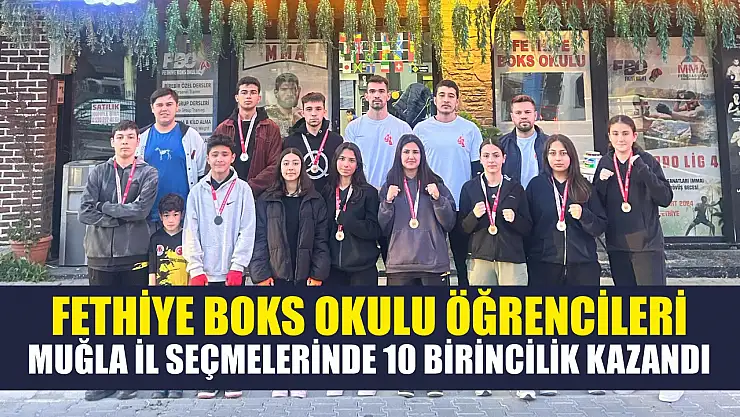 Fethiye Boks Okulu Öğrencileri, Muğla İl Seçmelerinde 10 Birincilik Kazandı