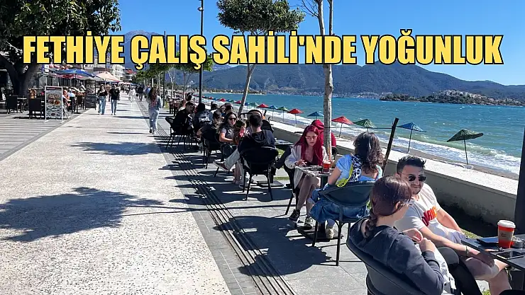 Fethiye Çalış Sahili'nde yoğunluk, Denizin tadın çıkardılar