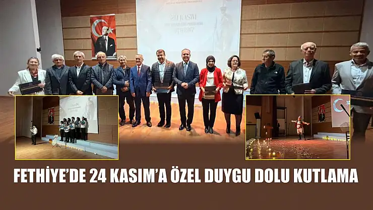 Fethiye'de 24 Kasım'a özel duygu dolu kutlama