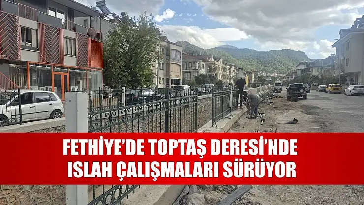 Fethiye'de Toptaş Deresi'nde Islah Çalışmaları Sürüyor