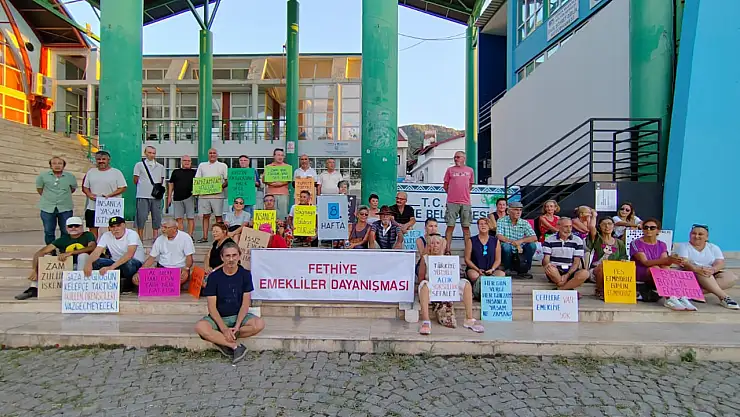 Fethiye Emekliler Dayanışması 8.Eylemini Gerçekleştirdi