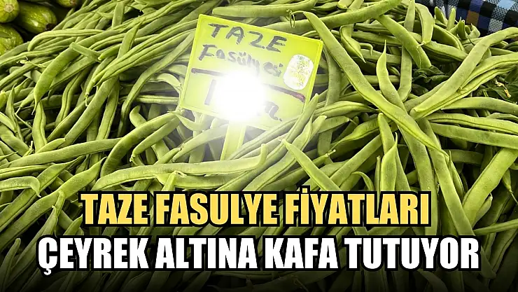 Fethiye Salı pazarında taze fasulye fiyatları çeyrek altına kafa tutuyor