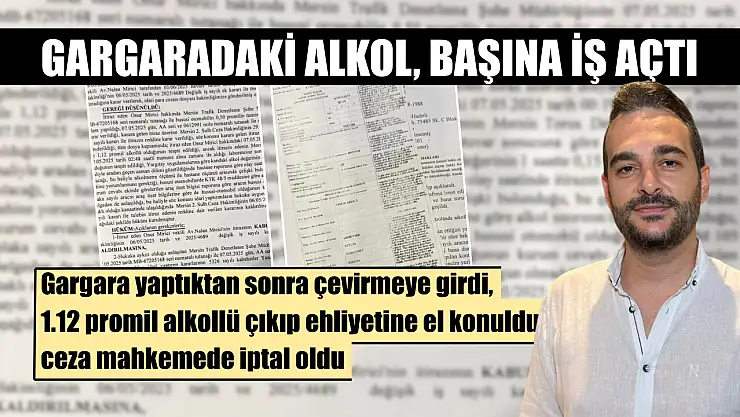 Gargaradaki alkol, başına iş açtı