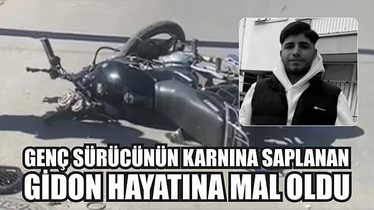 Genç Sürücünün Karnına Saplanan Gidon Hayatına Mal Oldu