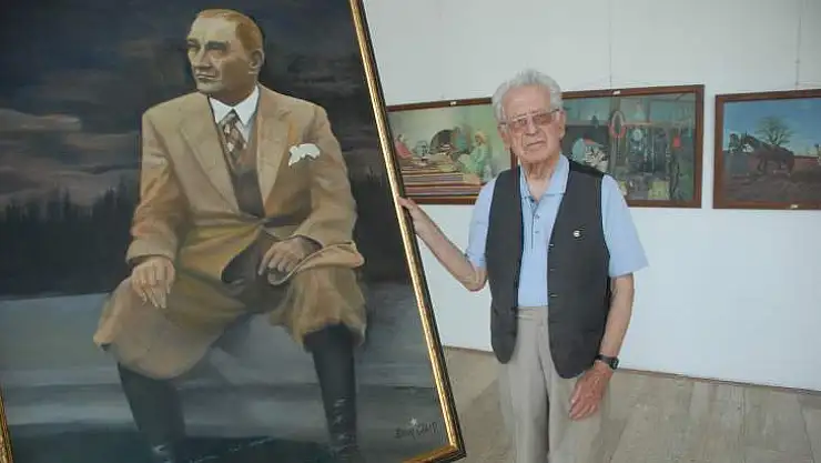 90 YAŞINDAKİ RESSAMDAN BİR SERGİ DAHA...