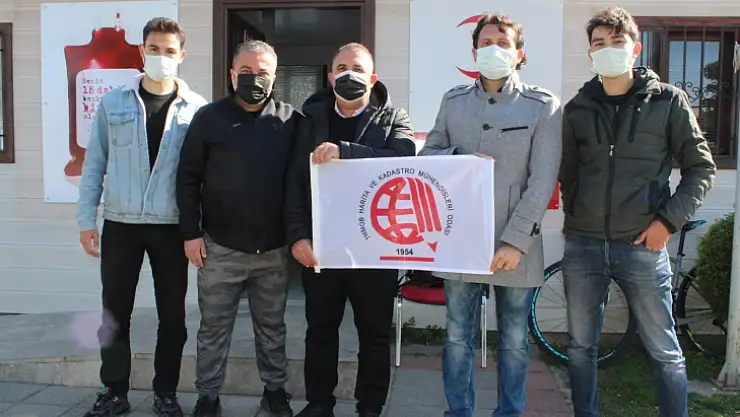 Harita ve Kadastro Mühendisleri'nden kan bağışı