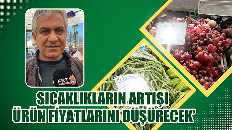 Hıra, 'Sıcaklıkların artışı ürün fiyatlarını düşürecek'