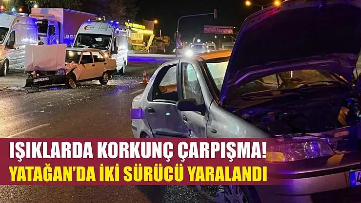 Işıklarda Korkunç Çarpışma! Yatağan'da İki Sürücü Yaralandı