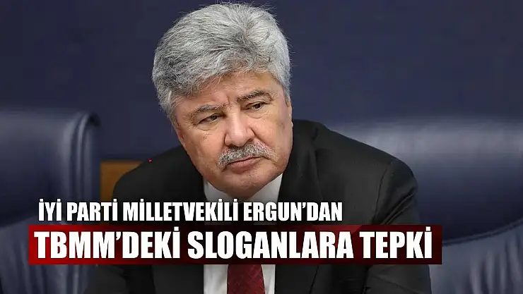 İYİ Parti Milletvekili Ergun'dan TBMM'deki sloganlara tepki
