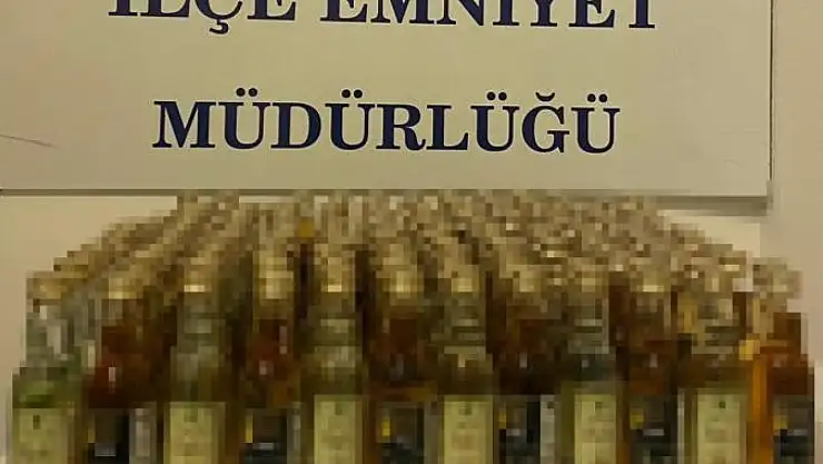 Kaçak içki ele geçirildi