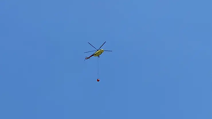 Karagözler'de Korkutan Yangın