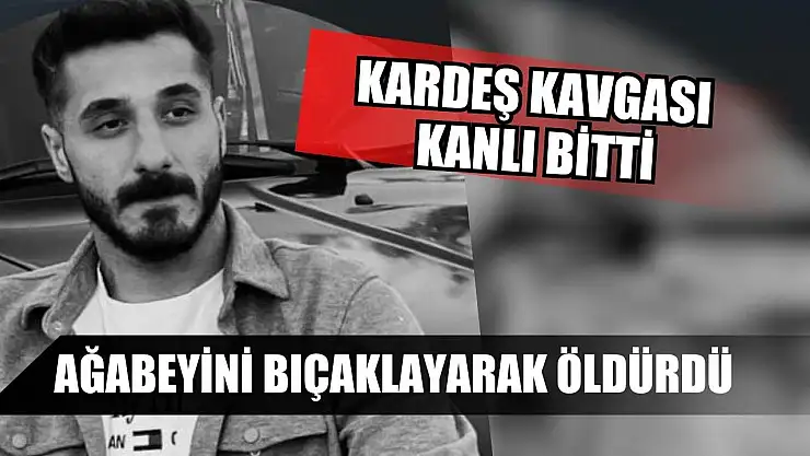 Kardeş kavgası kanlı bitti: Ağabeyini bıçaklayarak öldürdü