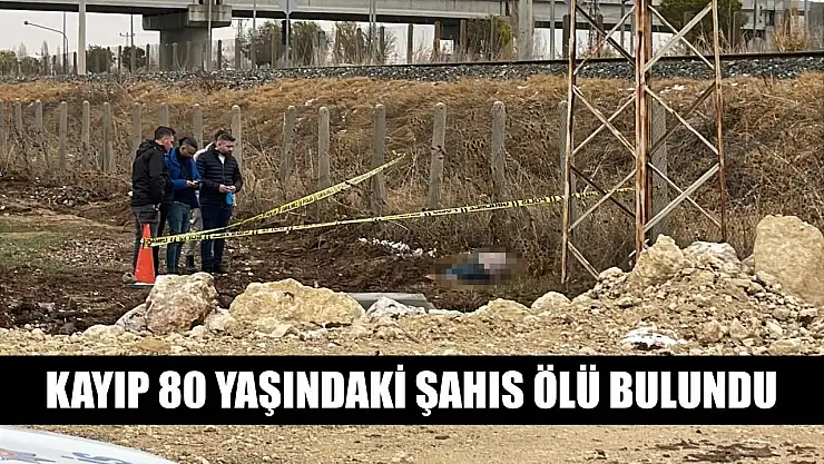 Kayıp 80 yaşındaki şahıs ölü bulundu