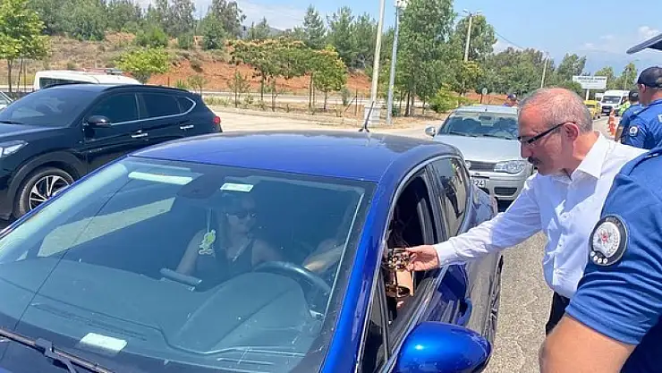 Kaymakamı Karaman, Çırpı yol denetim noktasını ziyaret etti
