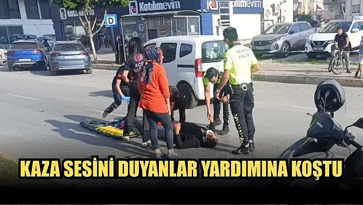 Kaza sesini duyanlar yardımına koştu