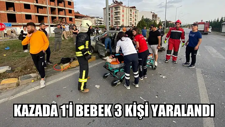 Kazada 1'i Bebek 1 Kişi Yaralandı